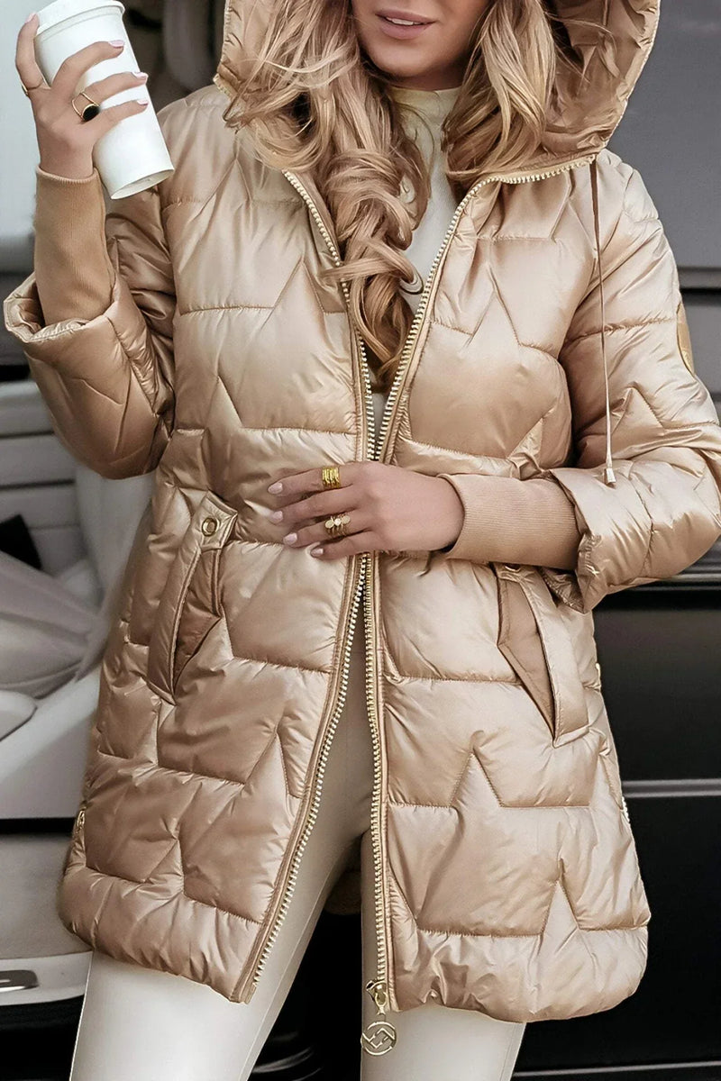 Savrani™ | Elegantní zimní kabát s kapucí a vatováním